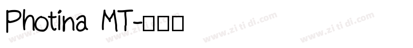 Photina MT字体转换